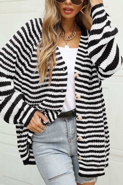 Julia Stripey Long Sleeve Cardigan