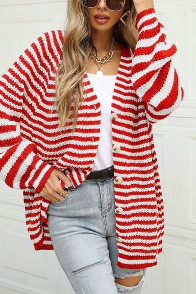 Julia Stripey Long Sleeve Cardigan