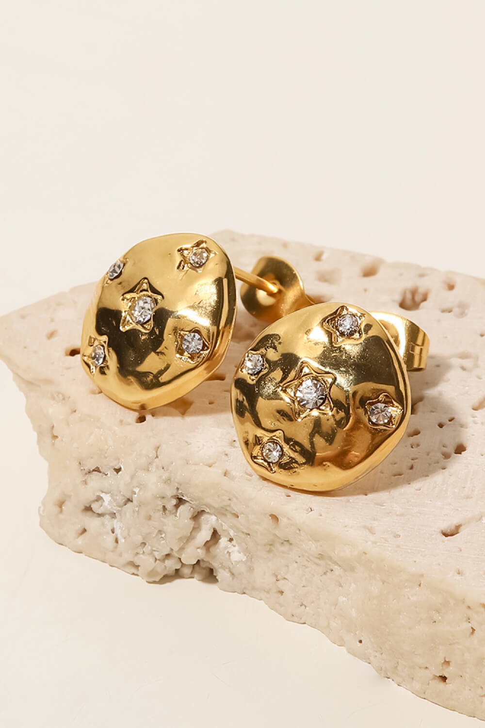 Cecilia 18K Gold-Plated Cubic Zirconia Stud Earrings