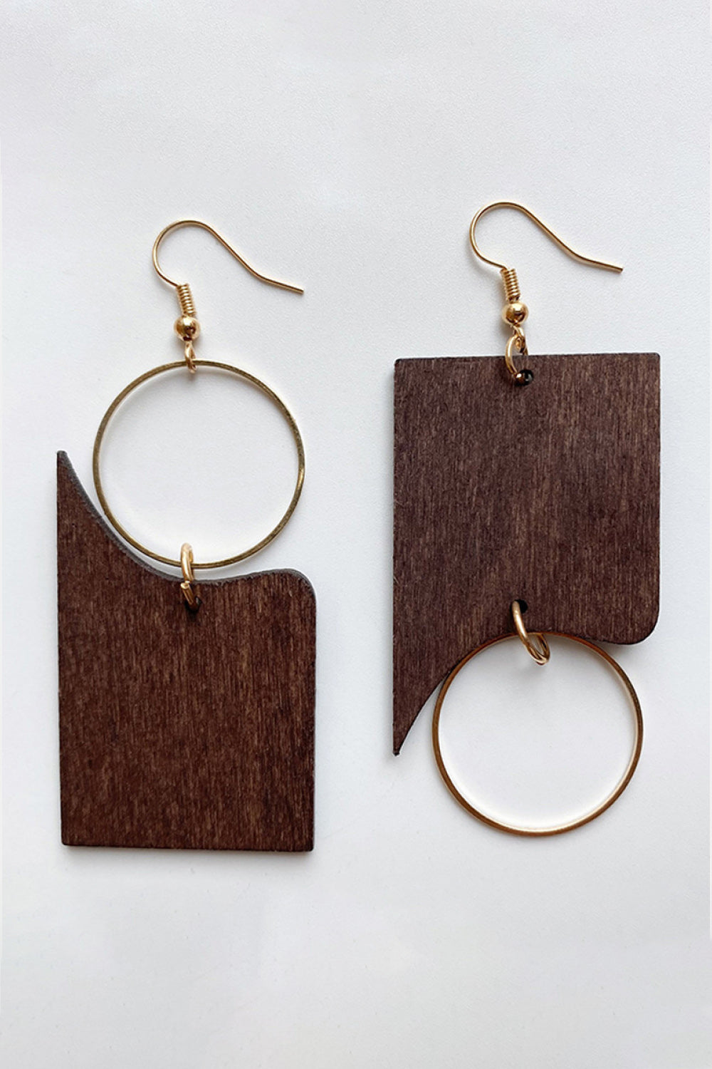 Abigail Geometrical Wooden Earrings