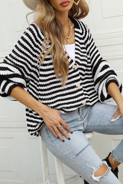 Julia Stripey Long Sleeve Cardigan