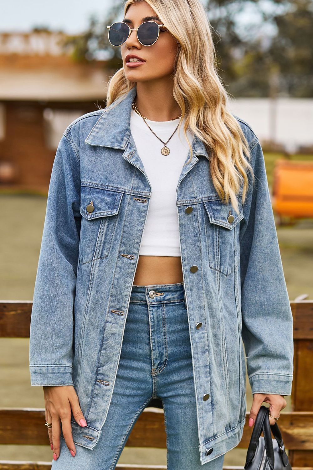 Penny Denim Jacket with Pockets