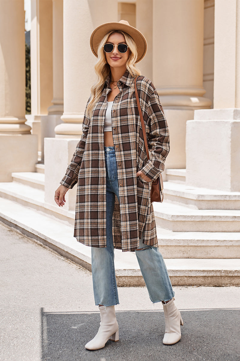 Lynndie Plaid Long Sleeve Shirt