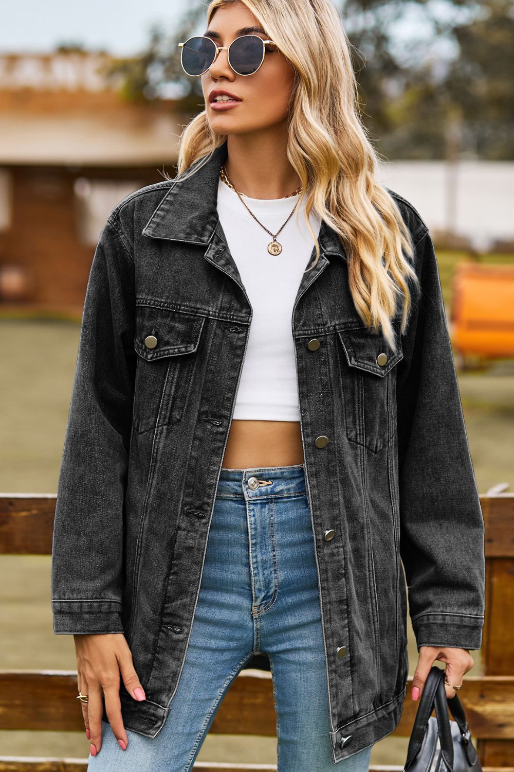 Penny Denim Jacket with Pockets