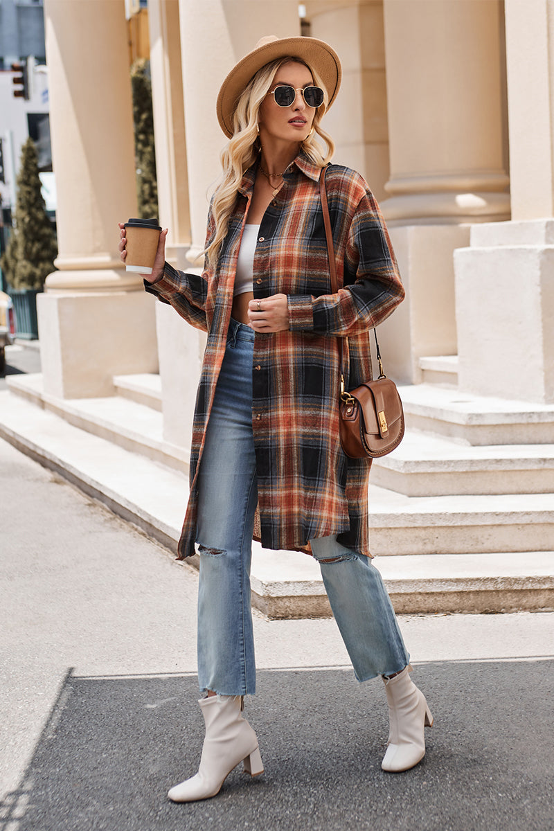 Lynndie Plaid Long Sleeve Shirt