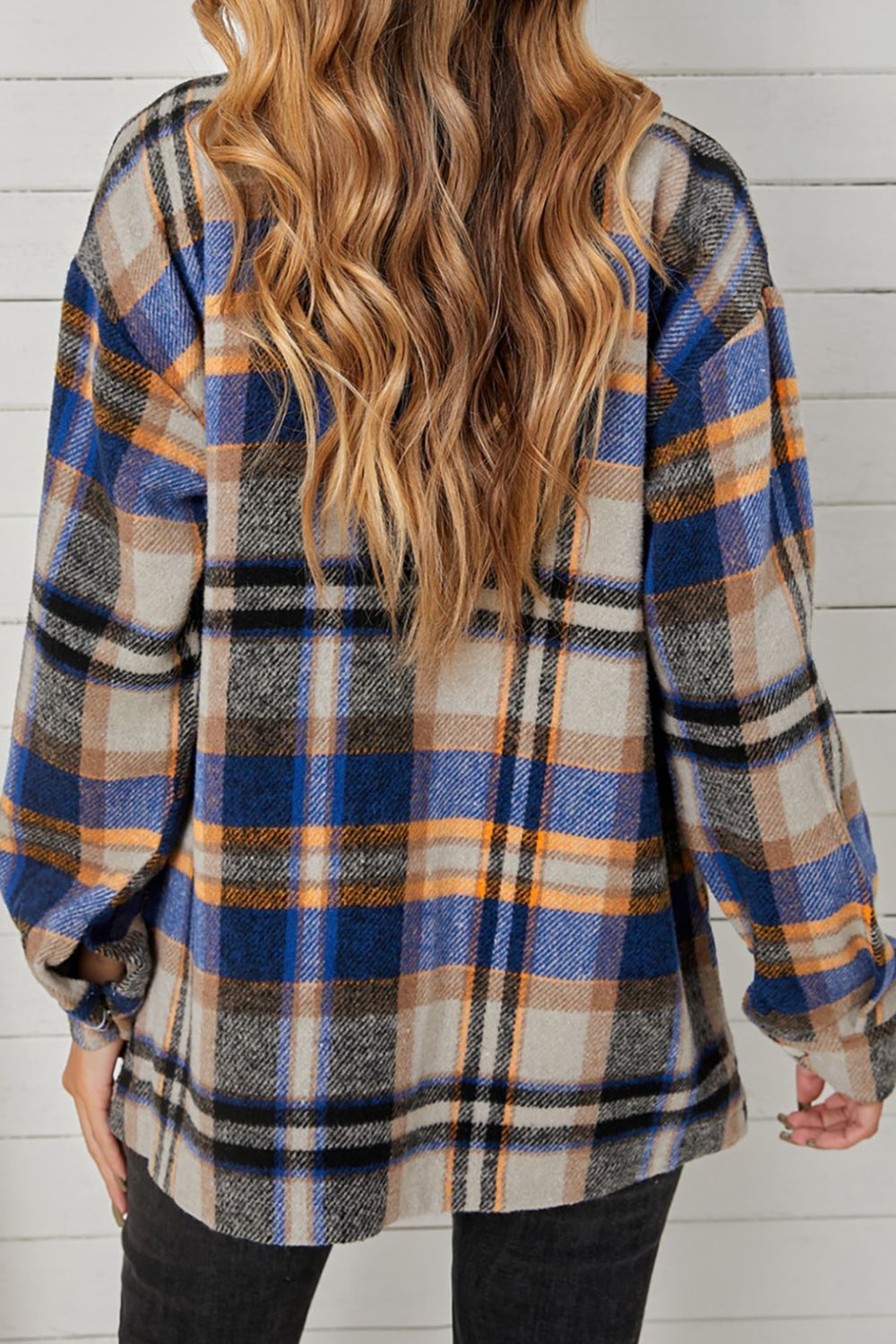 Pepper Plaid Button Down Shacket