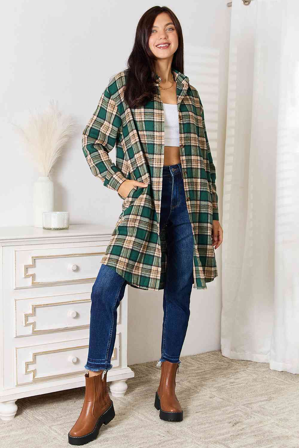 Dorrie Plaid Long Sleeve Shirt